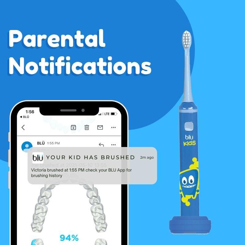Blu Kids Smart Toothbrush with APP in Blue - BLU Toothbrush blu-kids-smart-toothbrush-with-app-in-blue-blu-toothbrush