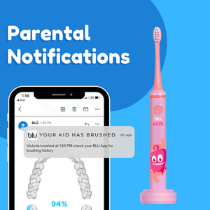 Practice Sample Blu Kids Smart Toothbrush and APP (Pink) - BLU Toothbrush