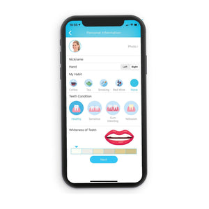 Practice sample of BLU Smart Toothbrush and APP (White Rose) - BLU Toothbrush